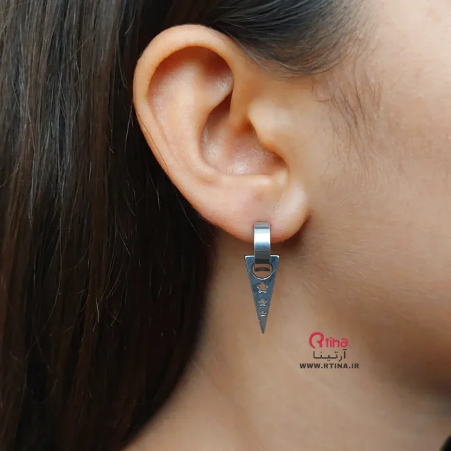 گوشواره تک مردانه و زنانه بدون سوراخ مدل کلیپسی