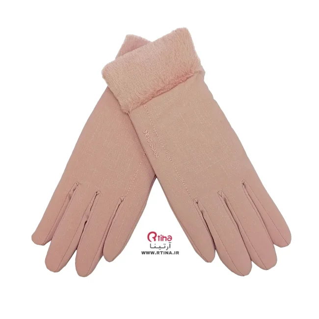 دستکش زنانه زمستانی شیک مدل لب خز/ لمسی