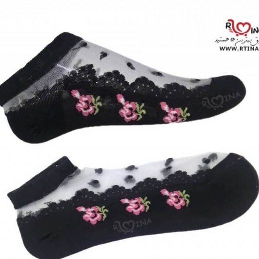 جوراب شیشه ای طرح زمینه نامرئی