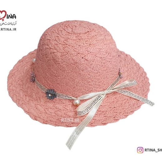کلاه حصیری دخترانه طرح 3