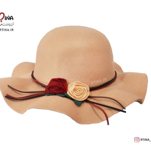کلاه نمدی دخترانه طرح سوسن