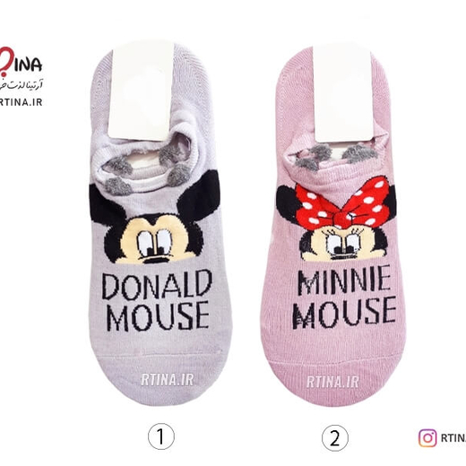 جوراب کالج طرح میکی موس