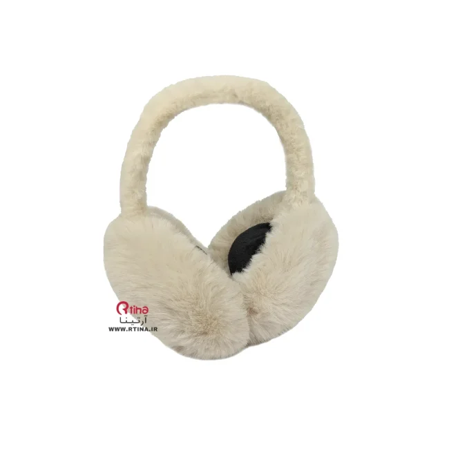 روگوشی پشمی زمستانی تاشو رنگ کرم