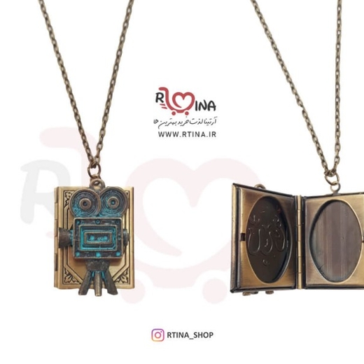 گردنبند رومانتویی دخترانه مدل قاب عکس
