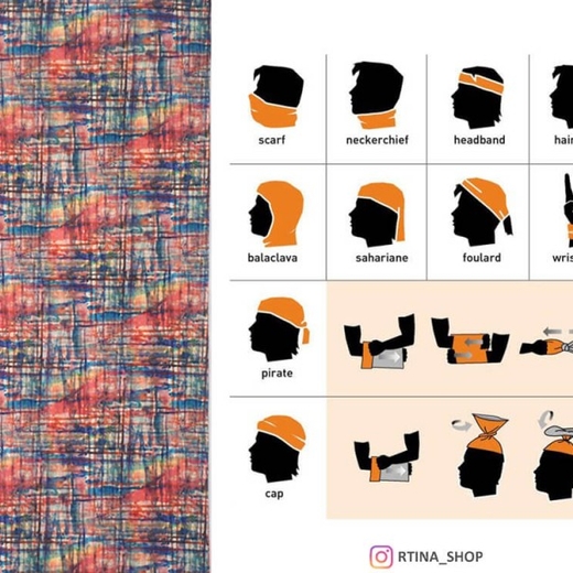 اسکارف باف طرح دار زنانه و مردانه مدل Art