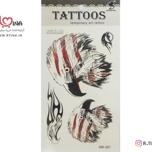 تتو موقت برچسبی طرح عقاب