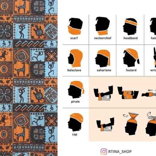 اسکارف کوه نوردی ورزشی طرح گوزن