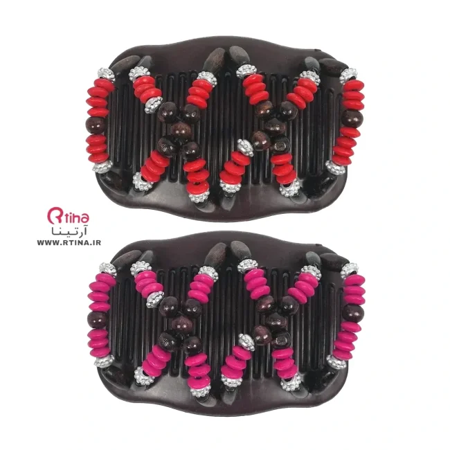 شانه جادویی زنانه و دخترانه طرح مهره ای جدید