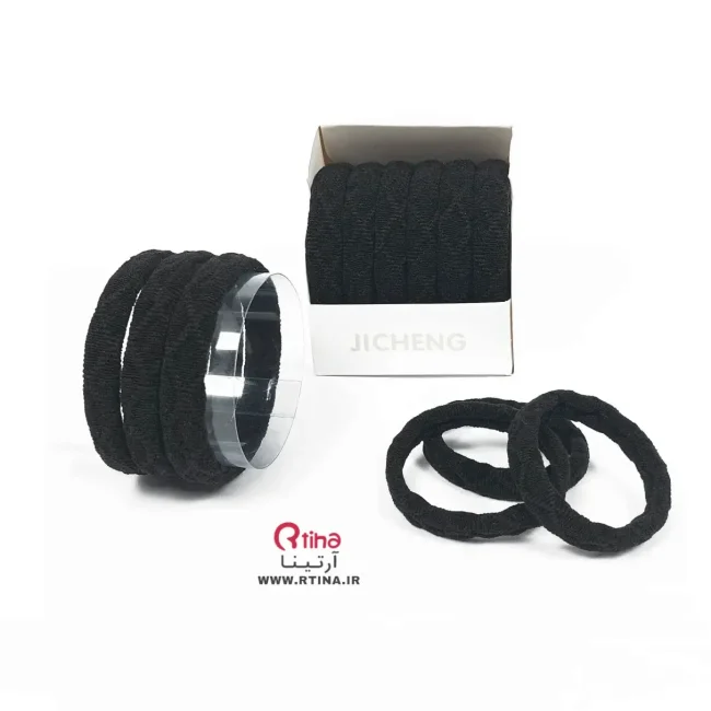 کش مو مردانه و زنانه مشکی درجه یک (جعبه 6 عددی)