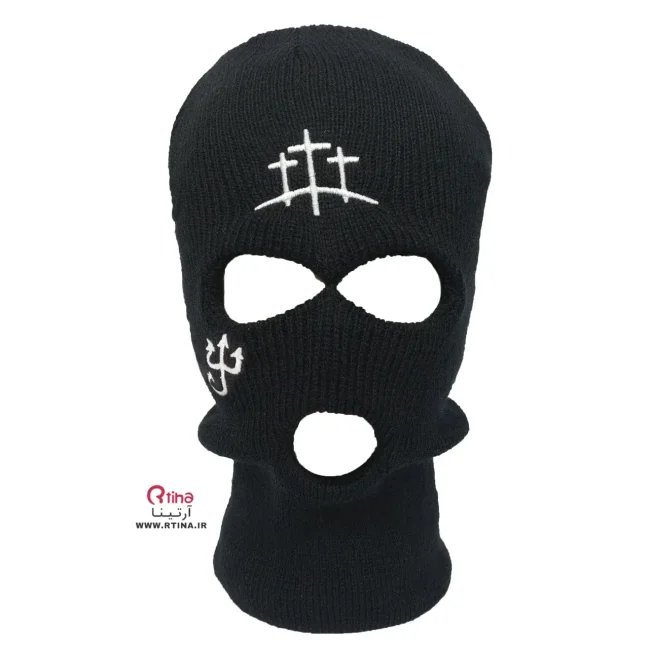 کلاه مشکی چشمی گنگ/ فری سایز