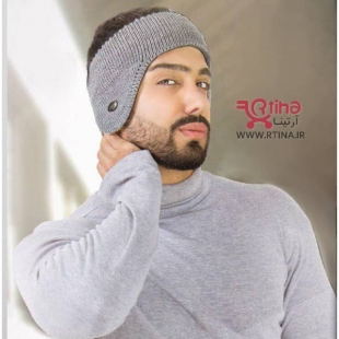 هدبند گوش دار بافتنی مردانه, پسرانه, زنانه رنگ خاکستری (پیشانی بند زمستانی)