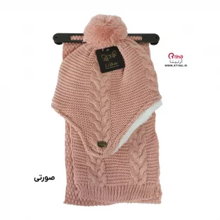 کلاه و شال گردن بچه گانه دخترانه جدید