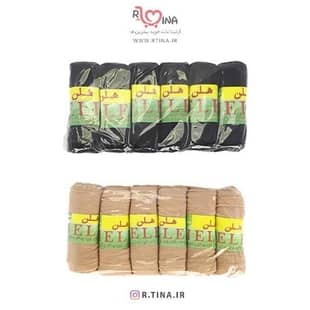 جوراب پارازین کفه دار رنگ پا و مشکی ضخامت 1/20مارک هلن