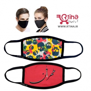 ماسک مشکی اسپرت طرح برج میلاد