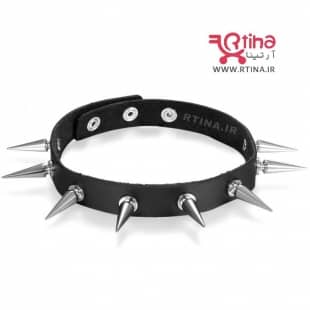گردنبند خفتی چرم مدل اسپایک Choker11