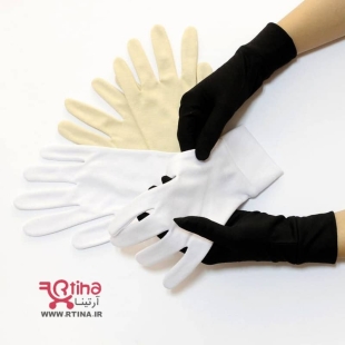 دستکش زنانه نخی ساده (مچ دار) مدل Gloves102