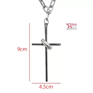 گردنبند صلیب با حلقه
