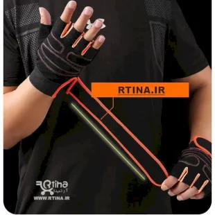 دستکش بدنسازی مچ بند دار زنانه و مردانه /ورزشی باشگاهی