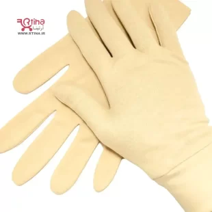 دستکش نخی ضد حساسیت طرح ساده مچ دار مردانه