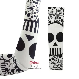 ساق دست جدید اسکلتی سفید/ مشکی (4فصل) پسرانه و دخترانه
