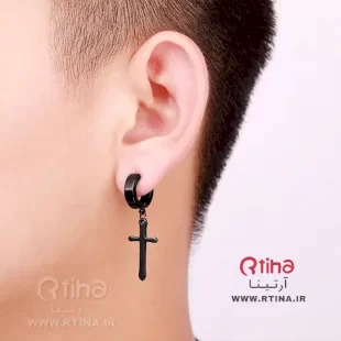 گوشواره های بدون نیاز به سوراخ | پیرسینگ صلیب گوش مردانه زنانه