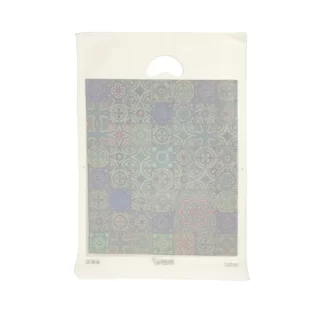 کیسه پلاستیکی دسته دار بزرگ/ چاپی طرح سنتی 45×30 (100تایی)