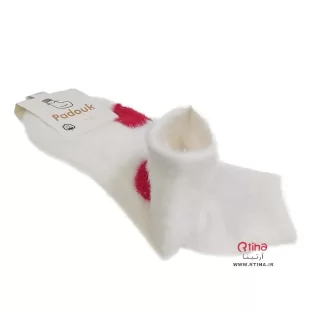 جوراب سفید زمستانی