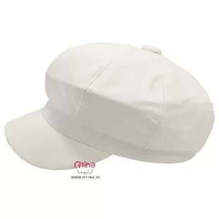کلاه چرم سفید