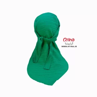 دستمال دورگ دخترانه پارچه ای جدید سبز