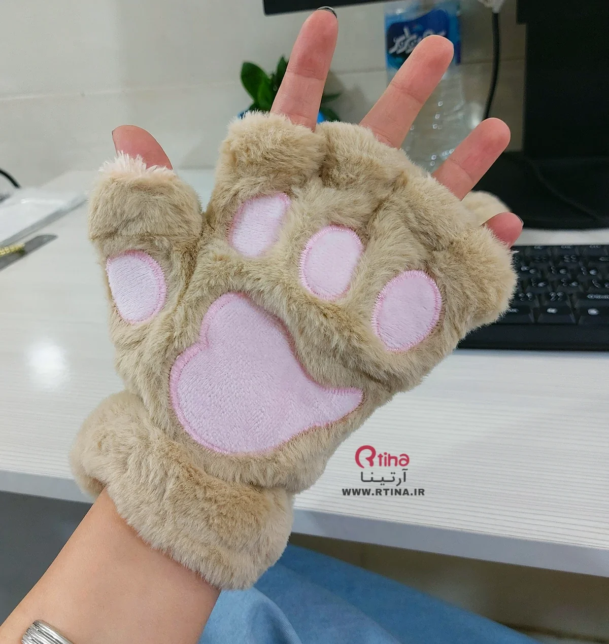 دستکش طرح پنجه گربه