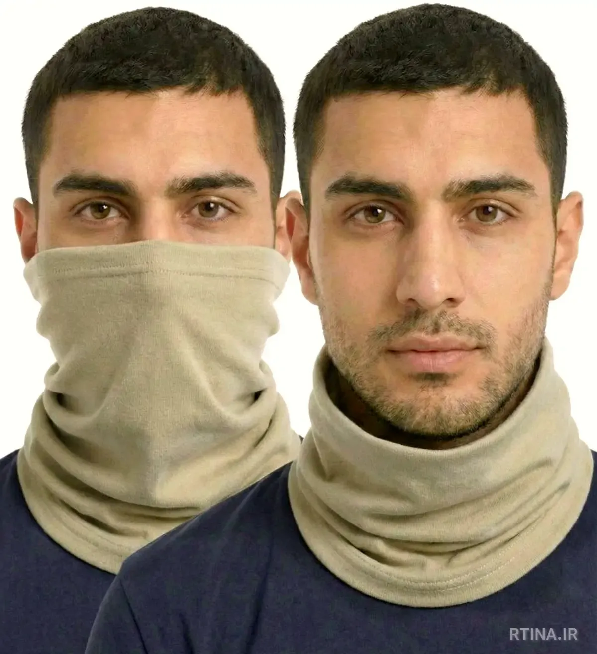 نمای استفاده از اسکارف کلاه‌گردنی