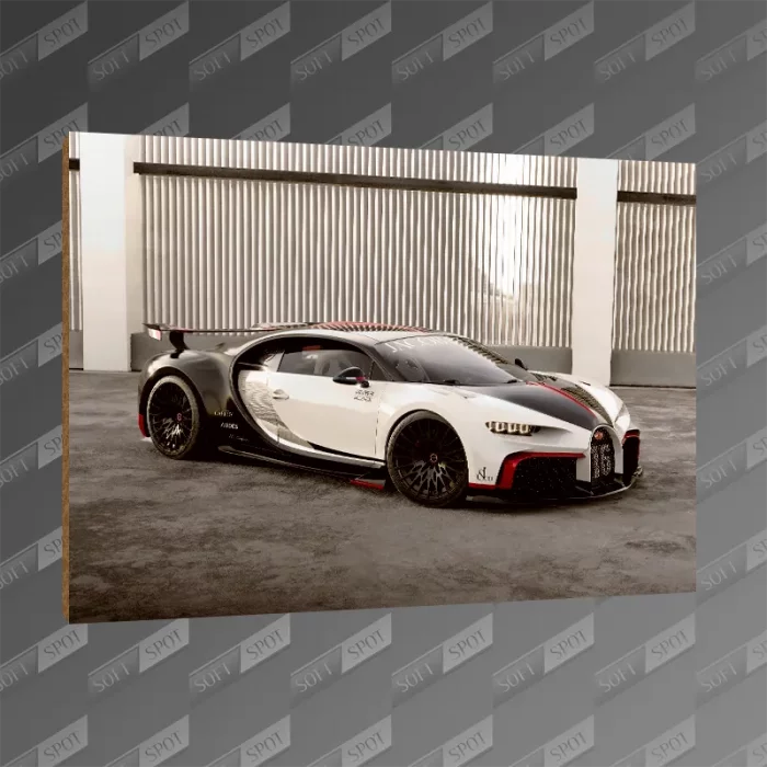 تخته شاسی طرح Bugatti Chiron Pur Sport MDF-180