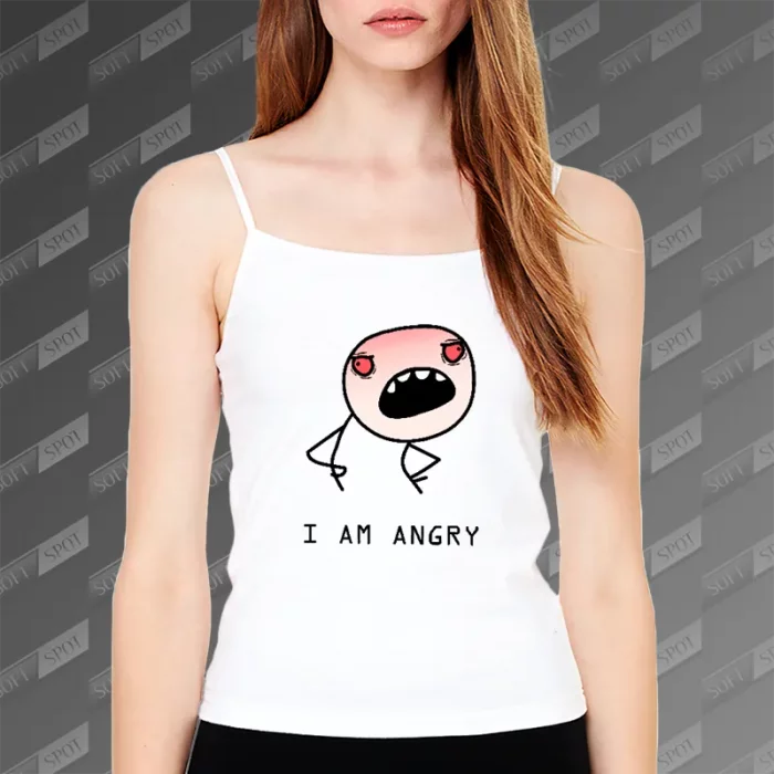 تاپ زنانه طرح میم من عصبانی هستم TS-665