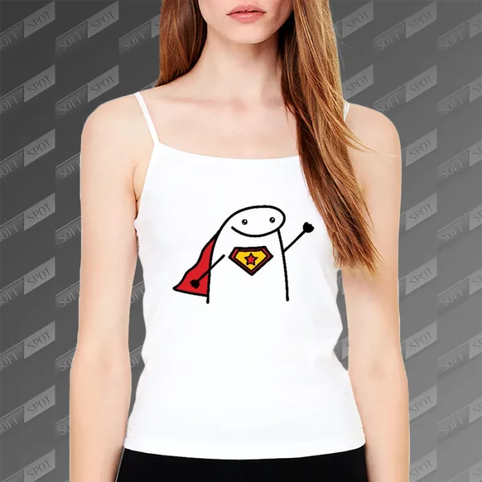 تاپ زنانه طرح میم سوپرمن TS-671