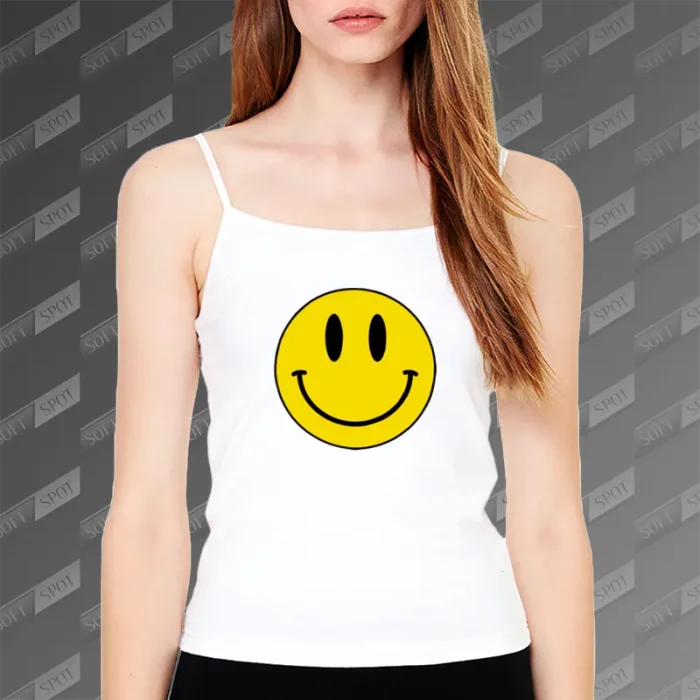 تاپ زنانه طرح شکلک لبخند TS-674