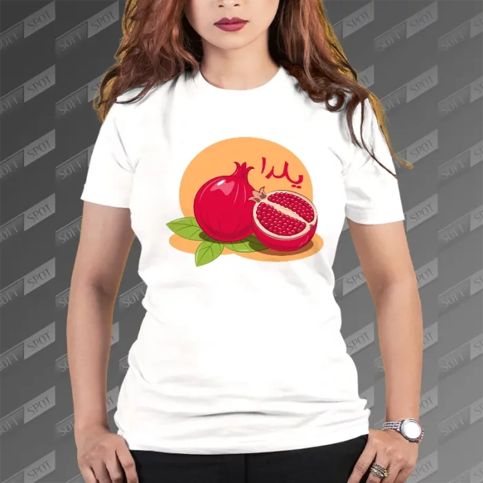 تیشرت زنانه طرح شب یلدا TS-688