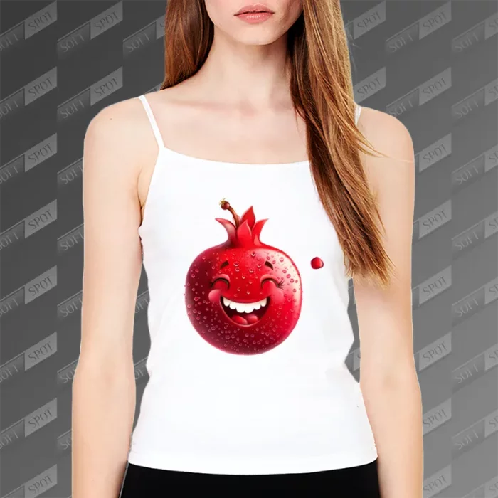 تاپ زنانه طرح  انار خندان TS-707