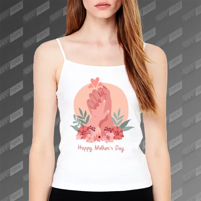 تاپ زنانه طرح Happy Mothers Day TS-742