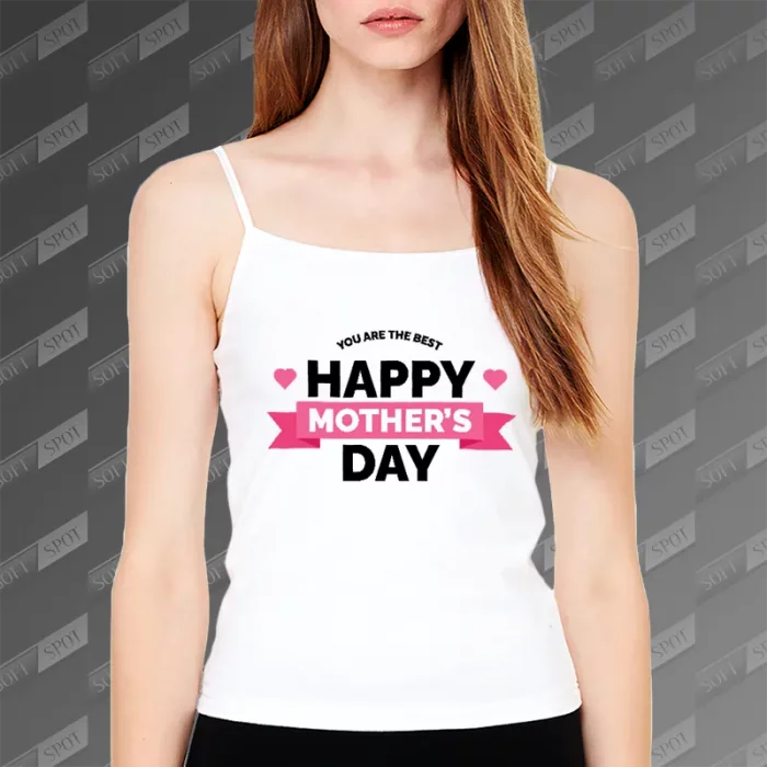 تاپ زنانه طرح Happy Mothers Day You are the Best TS-748