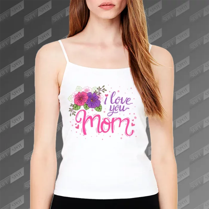 تاپ زنانه طرح I love you mom TS-752