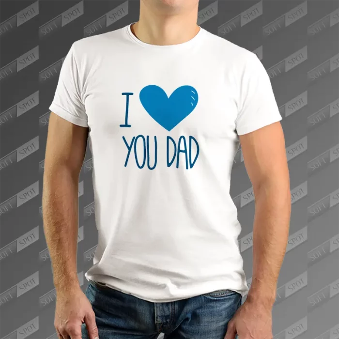 تیشرت مردانه طرح I Love You Dad TS-765