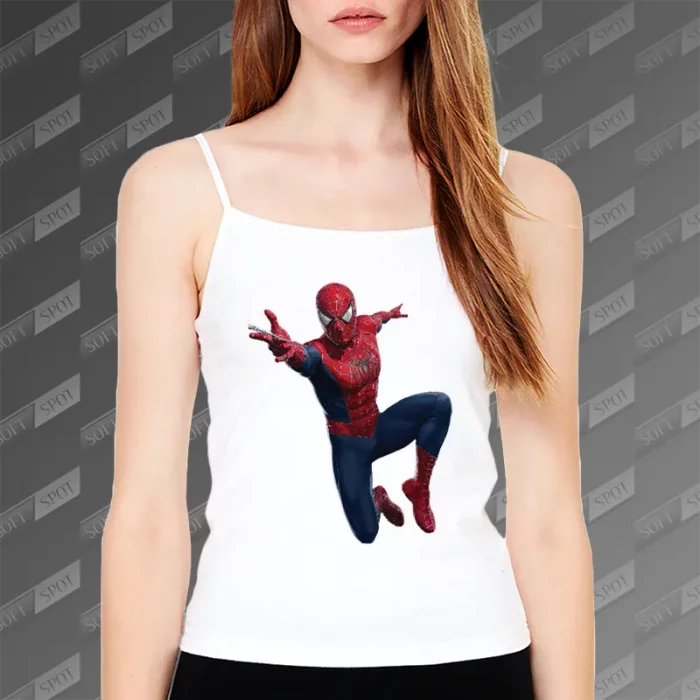 تاپ زنانه طرح Spider-Man TS-784