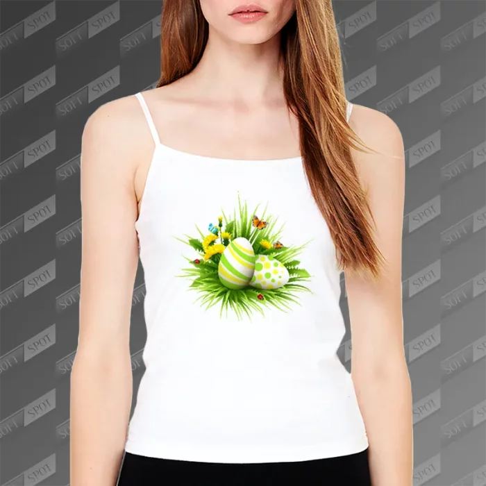 تاپ زنانه طرح سبزه نوروزی TS-795