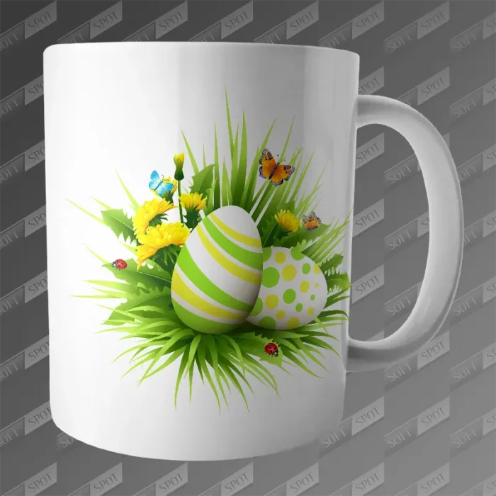 ماگ طرح سبزه نوروزی MG-558