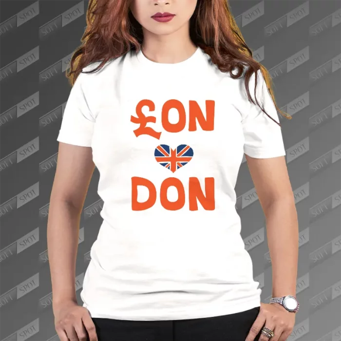 تیشرت زنانه طرح London TS-806