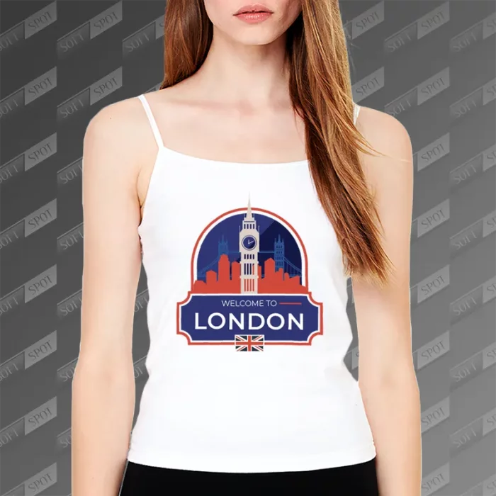 تاپ زنانه طرح Welcome to London TS-810
