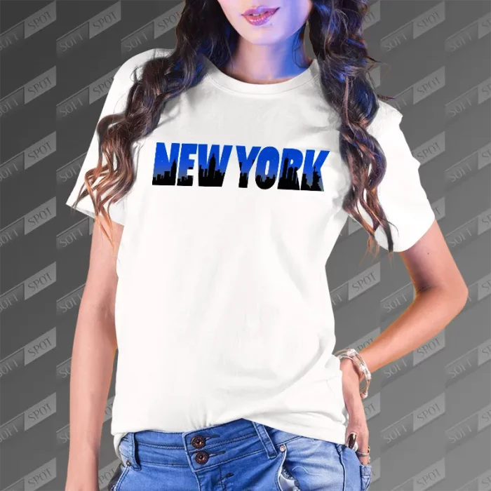 تیشرت زنانه طرح New York TS-812
