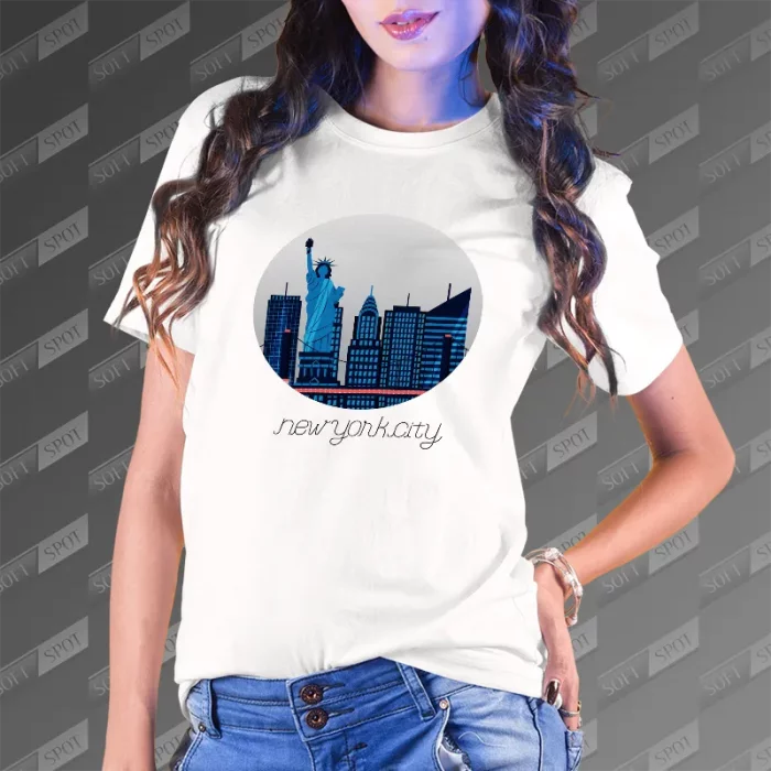 تیشرت زنانه طرح New York City TS-815