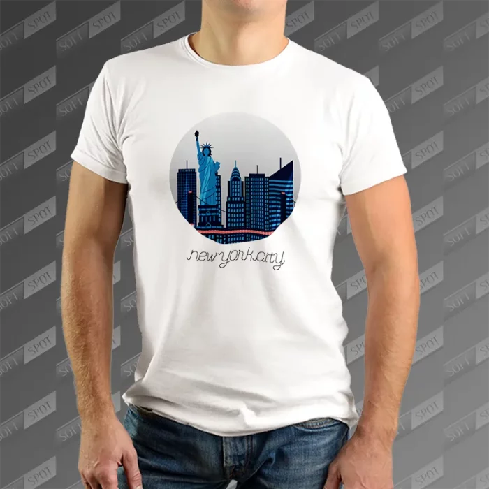 تیشرت مردانه طرح New York City TS-817