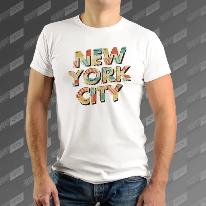 تیشرت مردانه طرح New York City TS-829